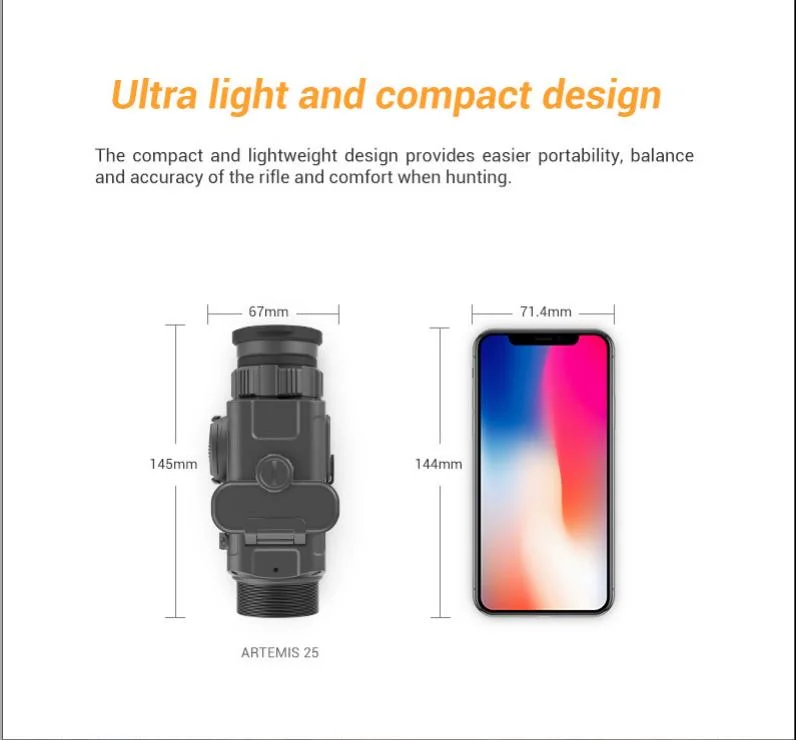 Front Attachment Thermal Scope Clip-on Thermal Imager Thermal Viewer