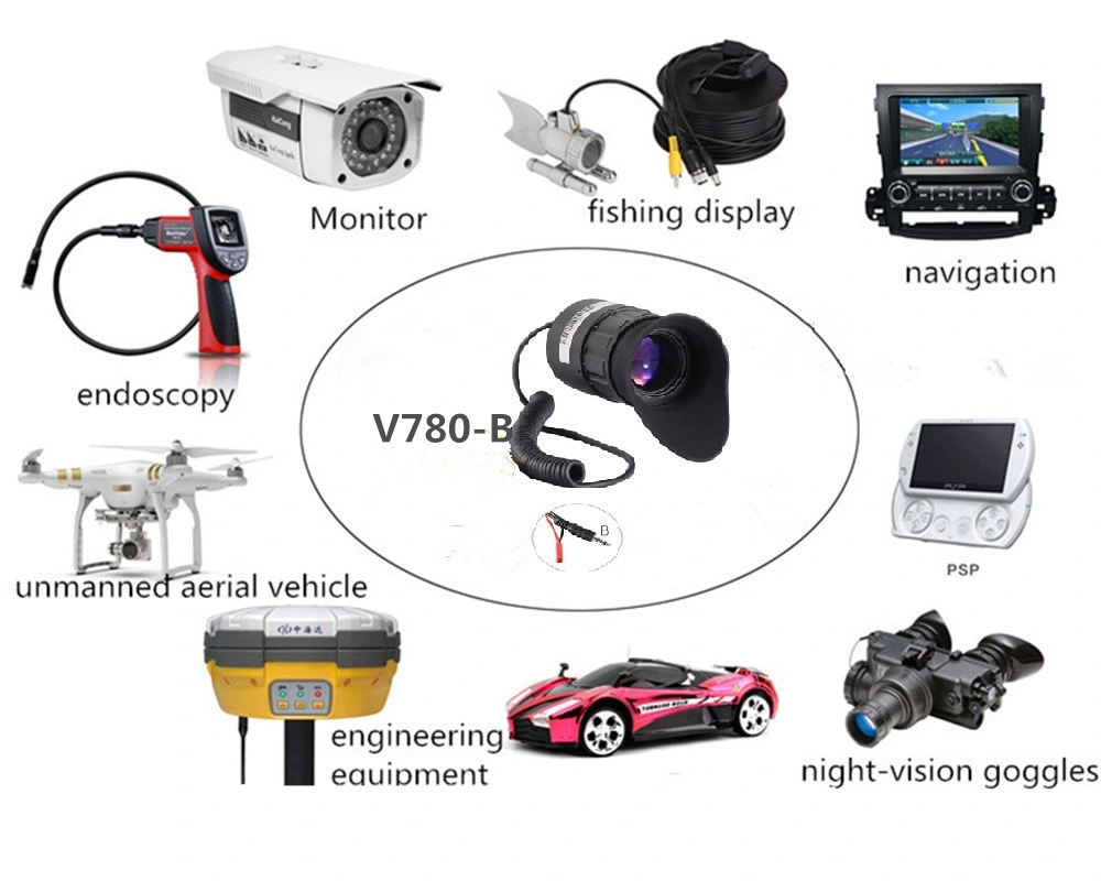 Thermal Imaging Night Vision Hot Search 0.5 Inch OLED Display Screen with Lens Large Screen Display Effect Viewfinder Monocular (V770)